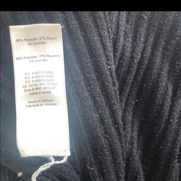 Black turtle neck dress or Long top - Picture 6 of 6